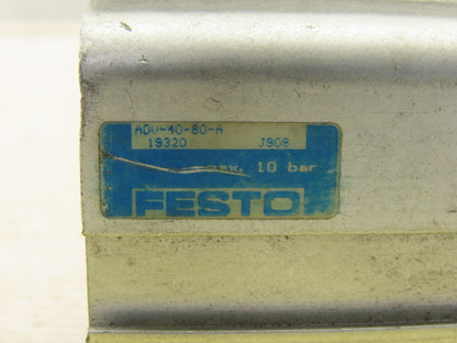 Festo ADV-40-80-H Pneumatic Air Cylinder 40mm Bore 80mm Stroke