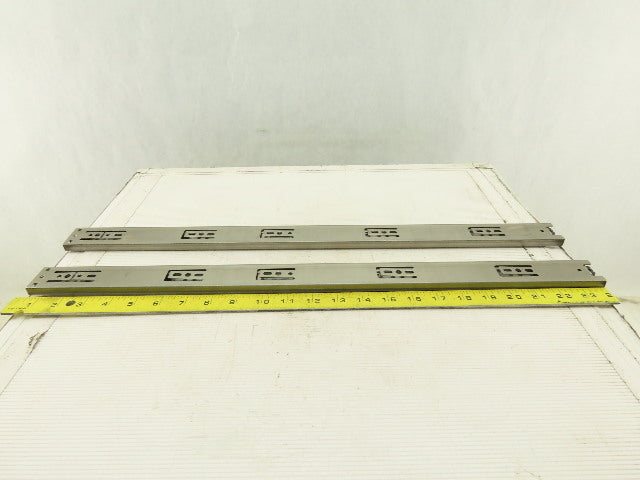 Sugatsune 24" Extend Side Bracket Drawer Slide Hardware Stainless Steel Set Of 2