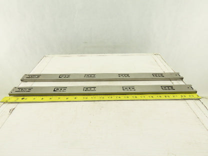 Sugatsune 24" Extend Side Bracket Drawer Slide Hardware Stainless Steel Set Of 2