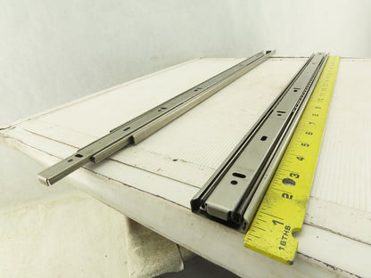 Sugatsune 24" Extend Side Bracket Drawer Slide Hardware Stainless Steel Set Of 2