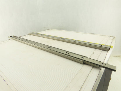 Sugatsune 24" Extend Side Bracket Drawer Slide Hardware Stainless Steel Set Of 2