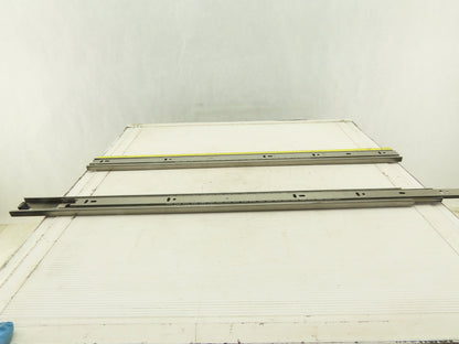 Sugatsune 24" Extend Side Bracket Drawer Slide Hardware Stainless Steel Set Of 2