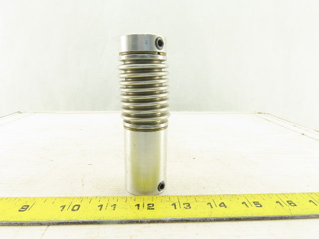 14x14mm Bore Flexible Coupling Stainless Steel Bellows 4-1/2" OAL