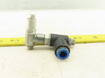 Festo HGL-1/8-B Pneumatic Piloted Check Valve With One Way Regulator 8mm Tube