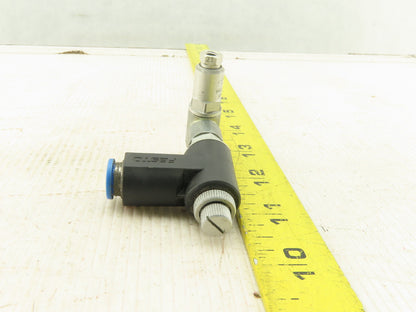 Festo HGL-1/8-B Pneumatic Piloted Check Valve With One Way Regulator 8mm Tube