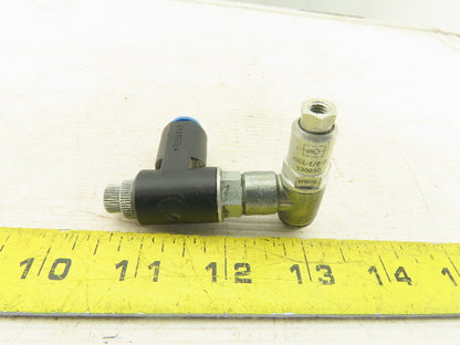 Festo HGL-1/8-B Pneumatic Piloted Check Valve With One Way Regulator 8mm Tube