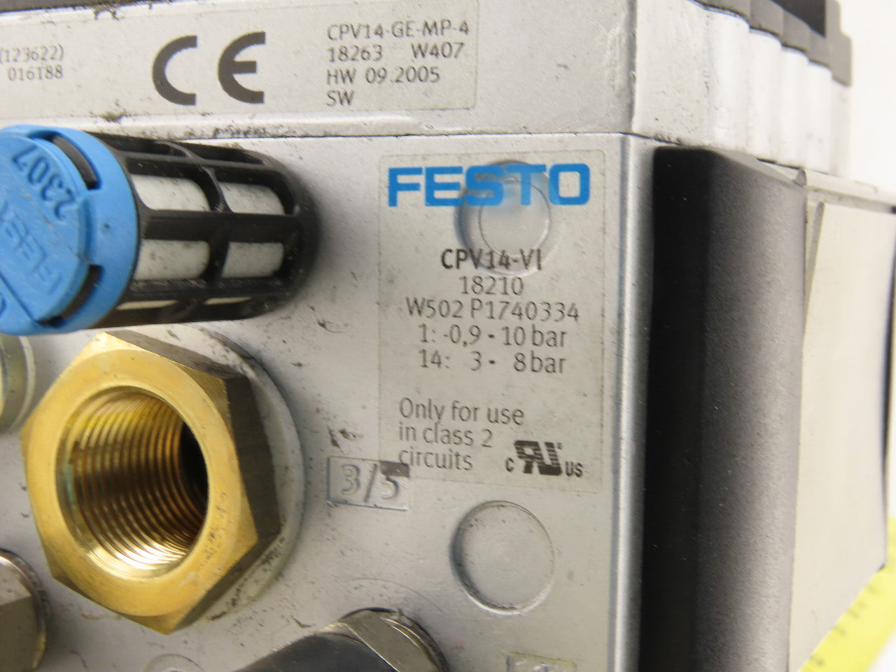 Festo CPV14-VI Pneumatic Valve Terminal 5/2 Position 24V 2 Valve