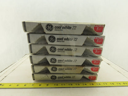 GE FG8T9/CW 8" Circline Fluorescent Tube Light 4 Pin 22W Lot Of 6