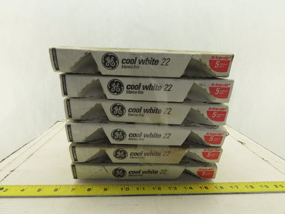 GE FG8T9/CW 8" Circline Fluorescent Tube Light 4 Pin 22W Lot Of 6