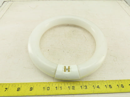 GE FG8T9/CW 8" Circline Fluorescent Tube Light 4 Pin 22W Lot Of 6