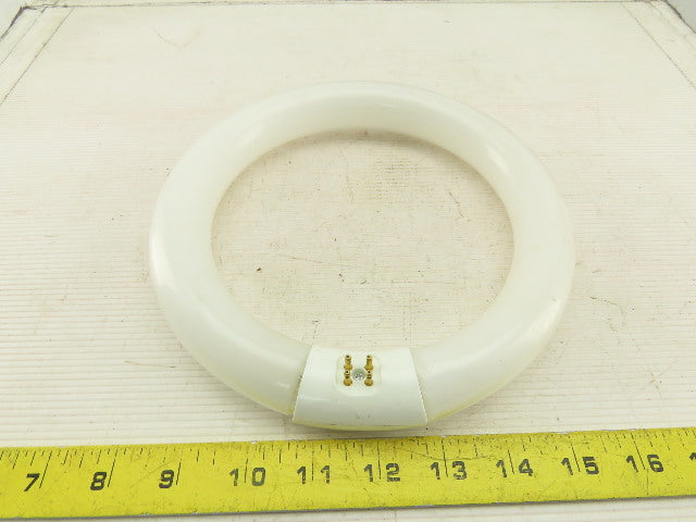GE FG8T9/CW 8" Circline Fluorescent Tube Light 4 Pin 22W Lot Of 6