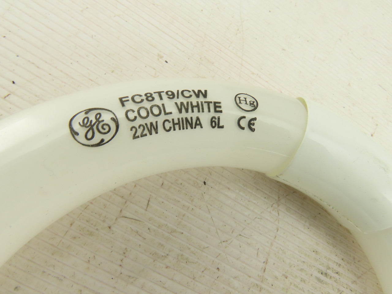 GE FG8T9/CW 8" Circline Fluorescent Tube Light 4 Pin 22W Lot Of 6