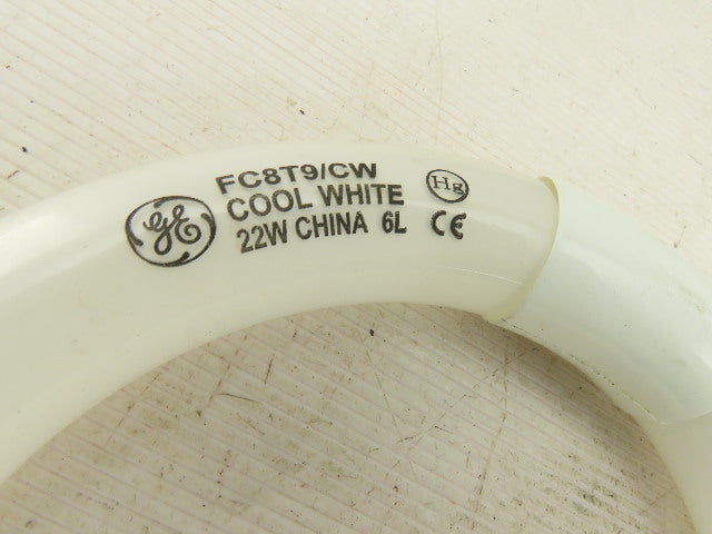 GE FG8T9/CW 8" Circline Fluorescent Tube Light 4 Pin 22W Lot Of 6