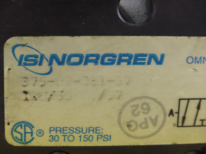 Norgren 375-02-081-S7 5/2 Position Single Solenoid Air Valve 24V