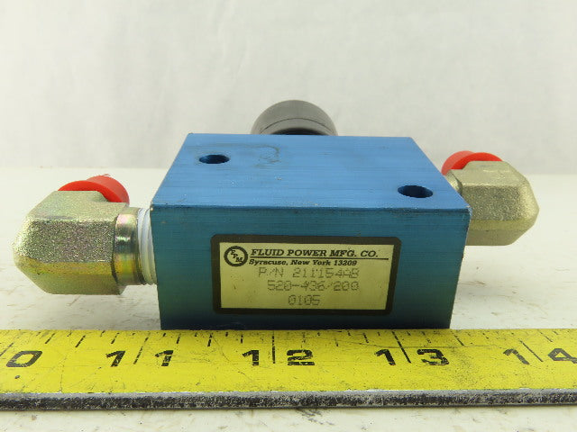 Fluid Power 211154AB 520-436-200 Hydraulic Solenoid Valve 36V Coil