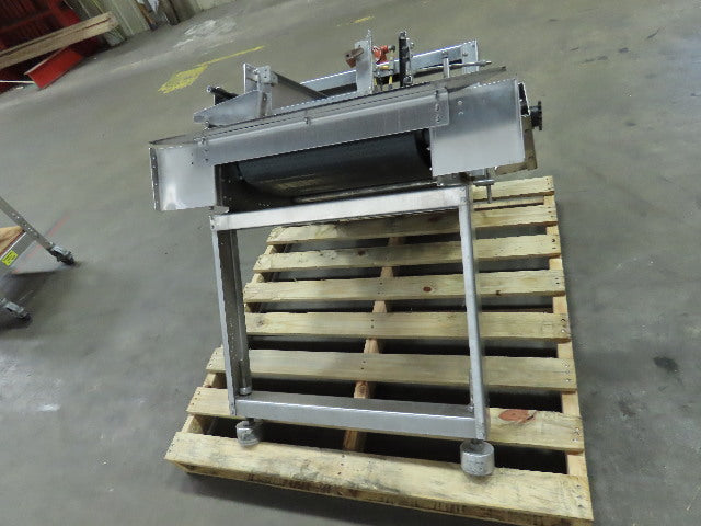 30" Stainless Steel Washdown Slide Bed Conveyor 20" Plastic Chain Belt