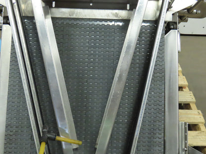 30" Stainless Steel Washdown Slide Bed Conveyor 20" Plastic Chain Belt