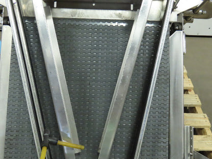 30" Stainless Steel Washdown Slide Bed Conveyor 20" Plastic Chain Belt