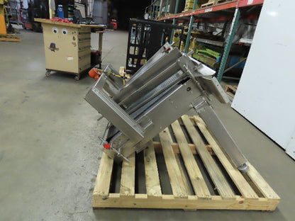 30" Stainless Steel Washdown Slide Bed Conveyor 20" Plastic Chain Belt