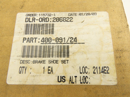 Raymond 400-091/24 Lined Brake Shows Only No Hardware