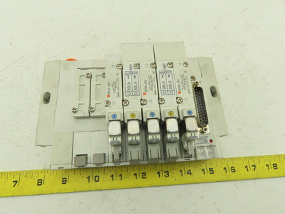 SMC SS5Y5-45NFD-07U Pneumatic Logic Manifold 24V Valve Bank