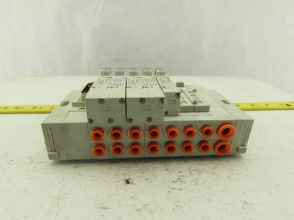 SMC SS5Y5-45NFD-07U Pneumatic Logic Manifold 24V Valve Bank