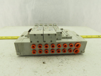 SMC SS5Y5-45NFD-07U Pneumatic Logic Manifold 24V Valve Bank