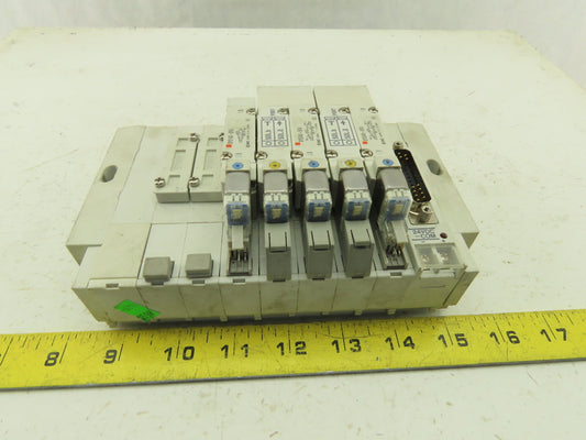 SMC SS5Y5-45NFD-07U Pneumatic Logic Manifold 24V Valve Bank