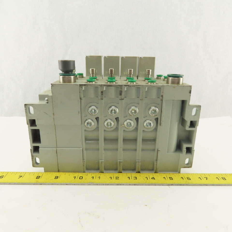 Numatics 123BB6Z2ML00061 Pneumatic Valve Manifold 3 Way Double Solenoid 24VDC