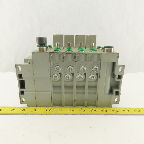 Numatics 123BB6Z2ML00061 Pneumatic Valve Manifold 3 Way Double Solenoid 24VDC