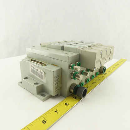 Numatics 123BB6Z2ML00061 Pneumatic Valve Manifold 3 Way Double Solenoid 24VDC