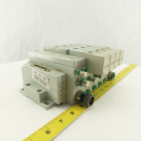 Numatics 123BB6Z2ML00061 Pneumatic Valve Manifold 3 Way Double Solenoid 24VDC