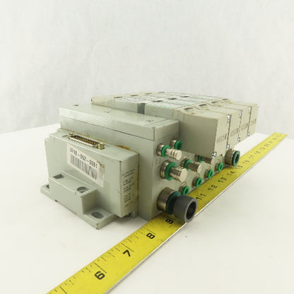 Numatics 123BB6Z2ML00061 Pneumatic Valve Manifold 3 Way Double Solenoid 24VDC