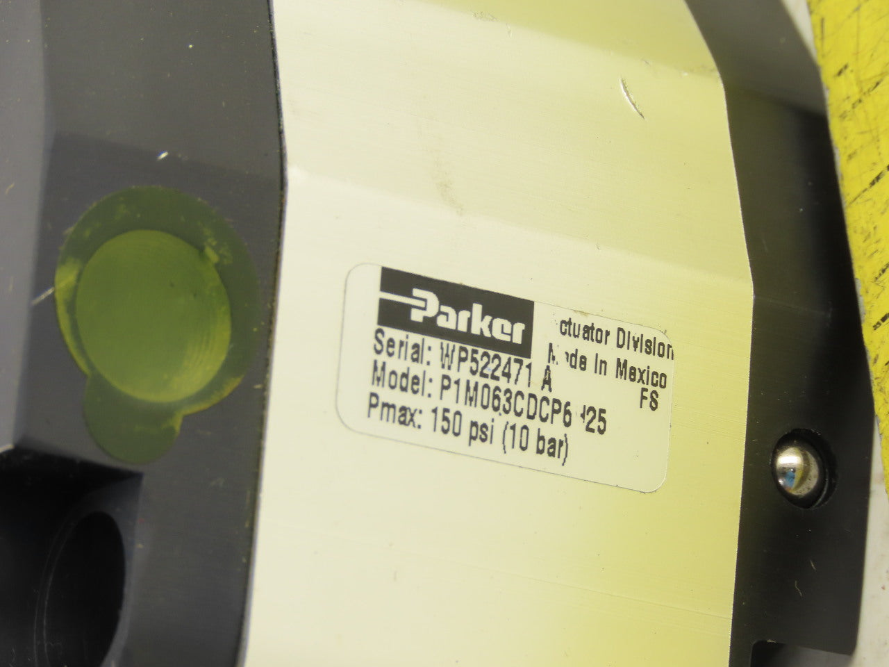 Parker P1M063CDCP6H25 63mm Bore 25mm Bore Compact Double Acting Air Cylinder