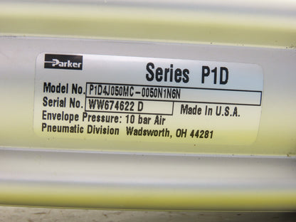 Parker P1D4J050MC 50mm Bore 50mm Stroke Double Acting Rod Lock Air Cylinder