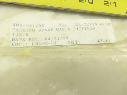 Raymond 400-991/05 Cable Assembly Hand Brake