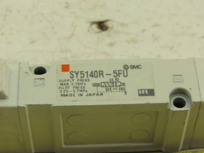 SMC SY5140R-5FU Pneumatic Valve Single Solenoid 24V Coil