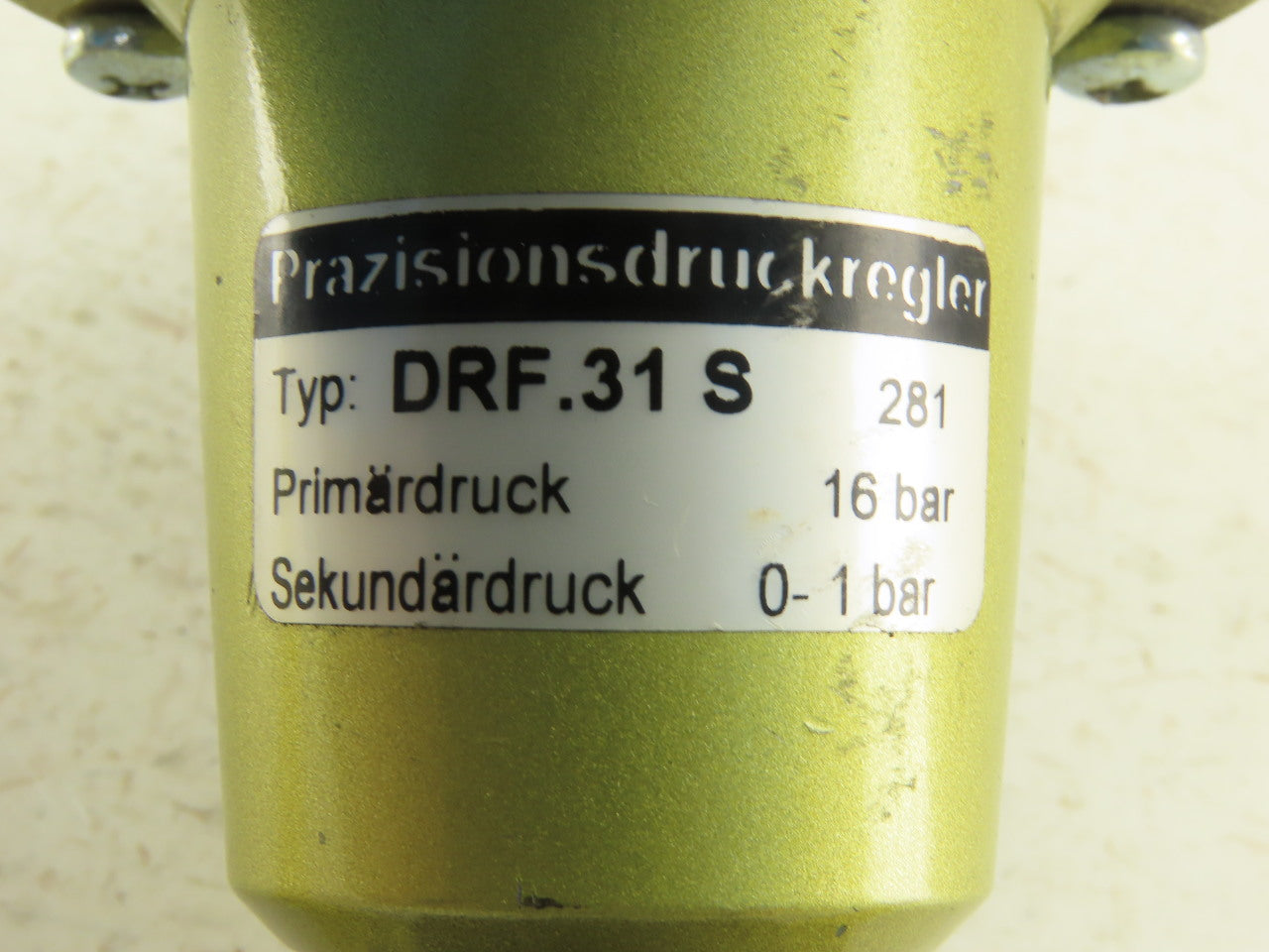 DRF.31S Precision Pressure Regulator 1/4" NPT 0-1 Bar