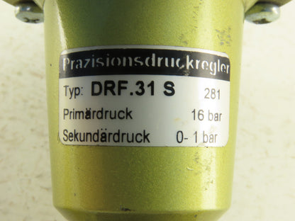 DRF.31S Precision Pressure Regulator 1/4" NPT 0-1 Bar
