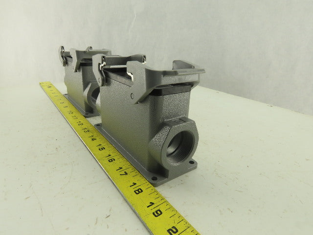 Harting 19300241521 Han24B-asg2-QB-M32 Electrical Terminal Hood Housing Lot Of 2