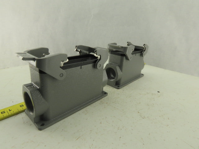 Harting 19300241521 Han24B-asg2-QB-M32 Electrical Terminal Hood Housing Lot Of 2