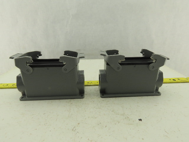 Harting 19300241521 Han24B-asg2-QB-M32 Electrical Terminal Hood Housing Lot Of 2