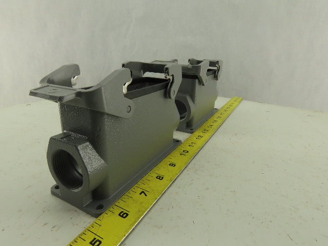 Harting 19300241521 Han24B-asg2-QB-M32 Electrical Terminal Hood Housing Lot Of 2