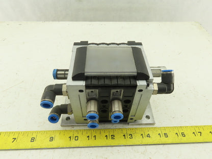 Festo CPV-14-VI Pneumatic Manifold Assembly W/4 Solenoid Valves 161 362
