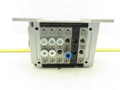 Festo CPV-14-VI Pneumatic Manifold Assembly W/6 Solenoid Valves 161 362