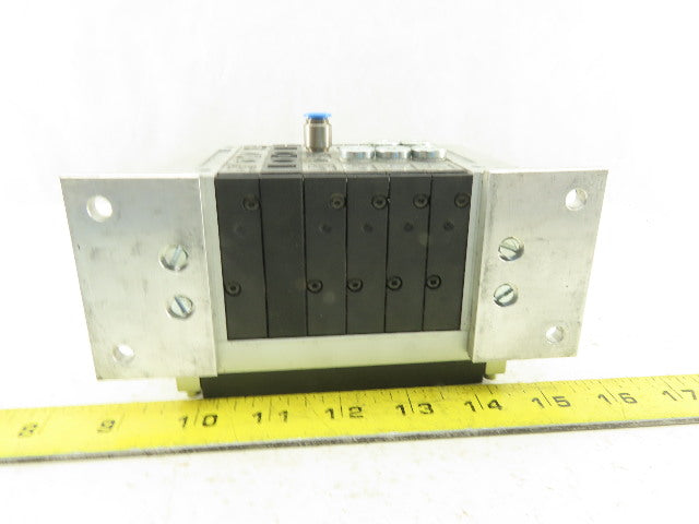 Festo CPV-14-VI Pneumatic Manifold Assembly W/6 Solenoid Valves 161 362