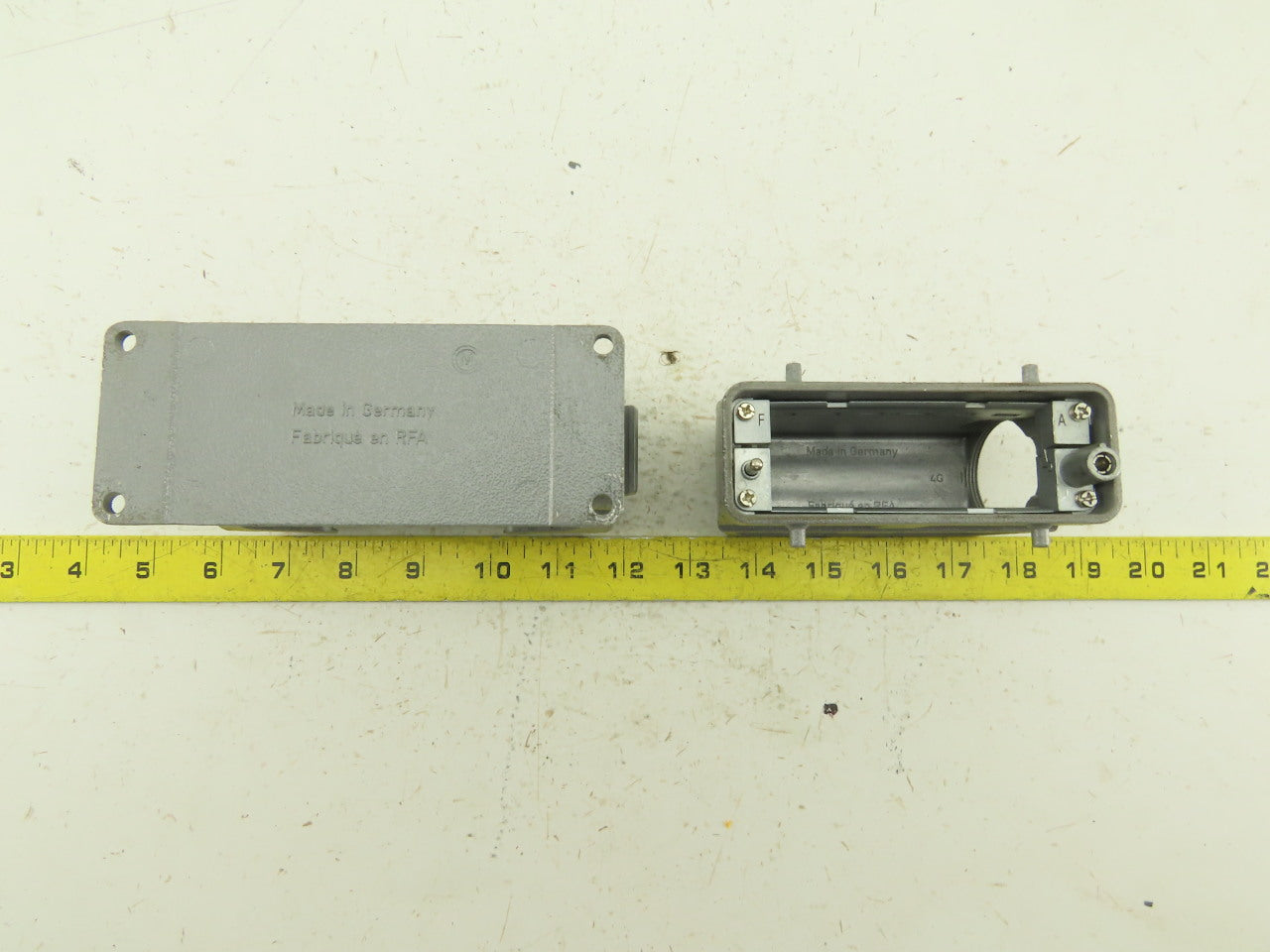 Harting Terminal Housing Base And Hood Side Entry 5-1/4" x 2"