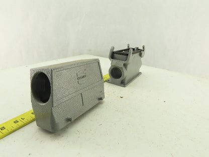 Harting Terminal Housing Base And Hood Side Entry 5-1/4" x 2"