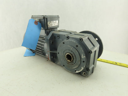 Bauer SG2-S4/DK74 60.63: 1 Ratio 26.5RPM 400V 60Hz 3Ph Right Angle Gearmotor