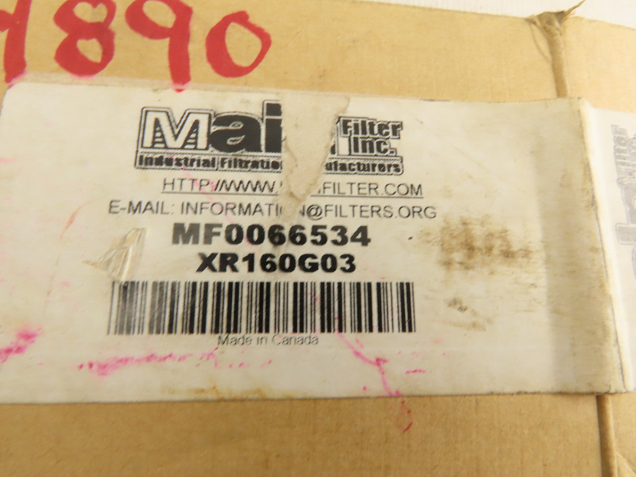 Main Filter MF006534 Replacement Filter Element Cartridge MF0578691